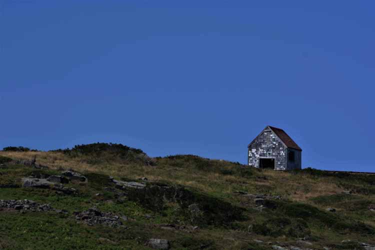 shed on hill